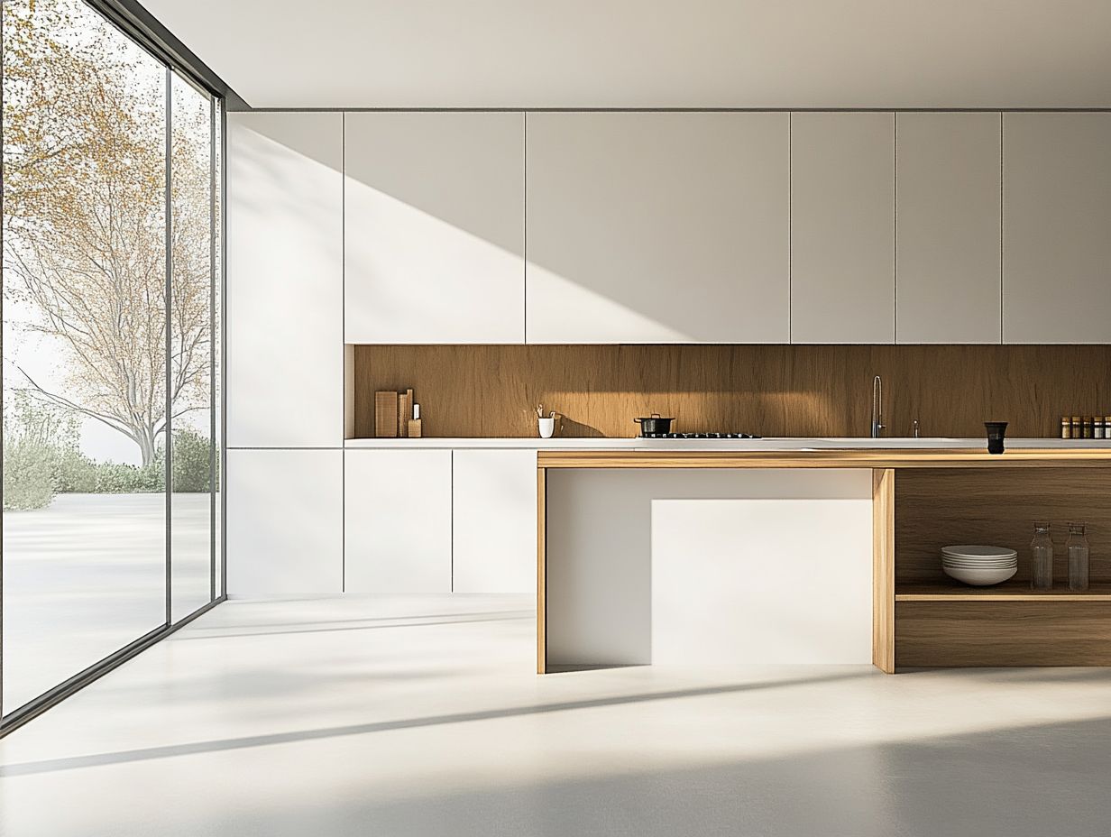 Visual summary of key cabinet ideas for minimalist kitchens