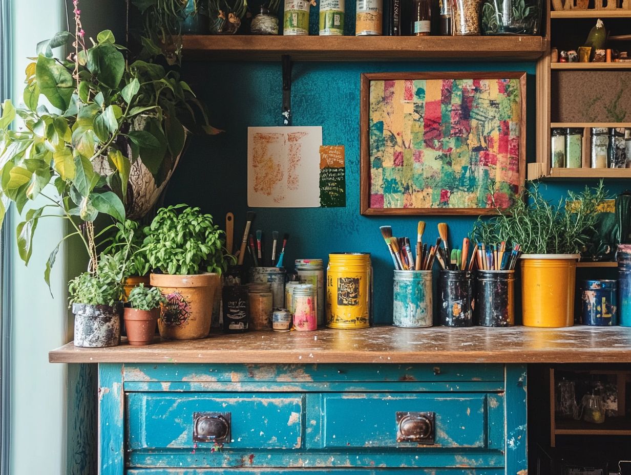 Open shelving in a modern kitchen