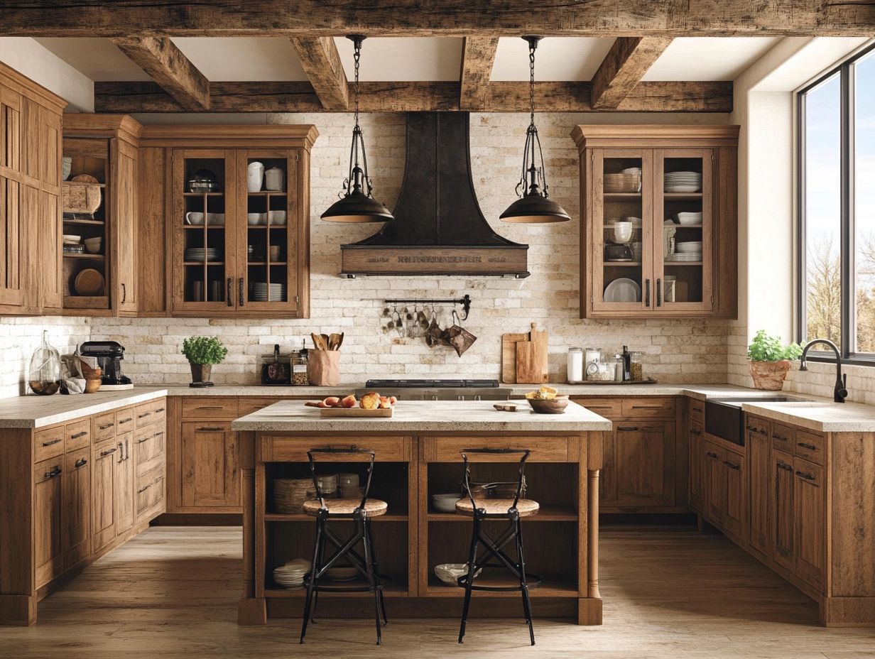 What Are the Common Materials Used for Rustic Cabinets?