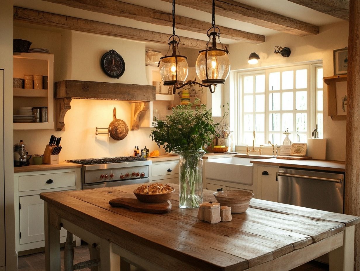 Charming lighting options for cottage kitchens