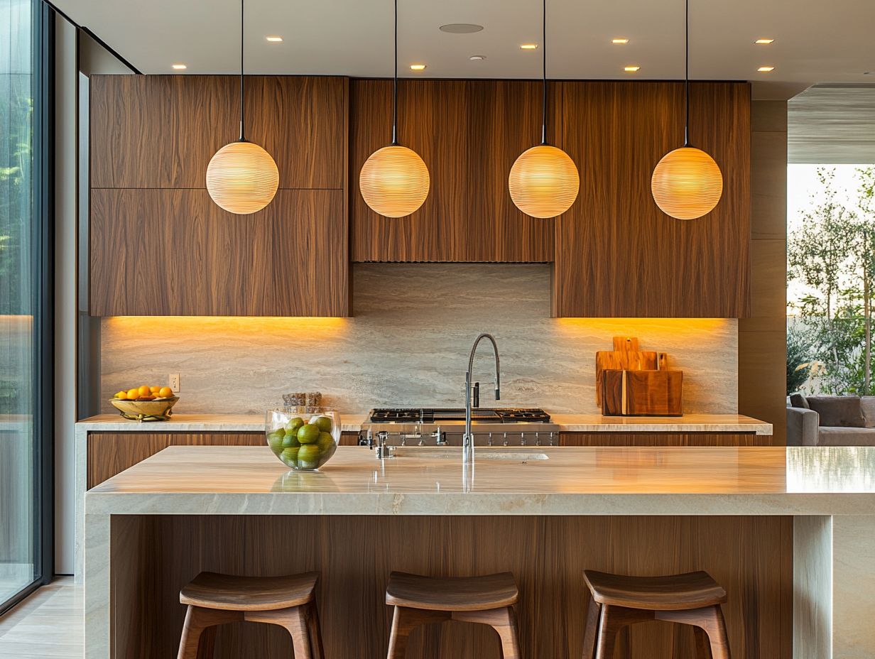 Stylish lighting for a modern kitchen