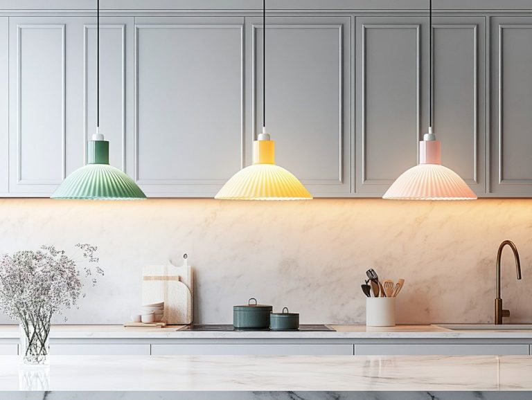 5 Color Trends for Kitchen Lighting