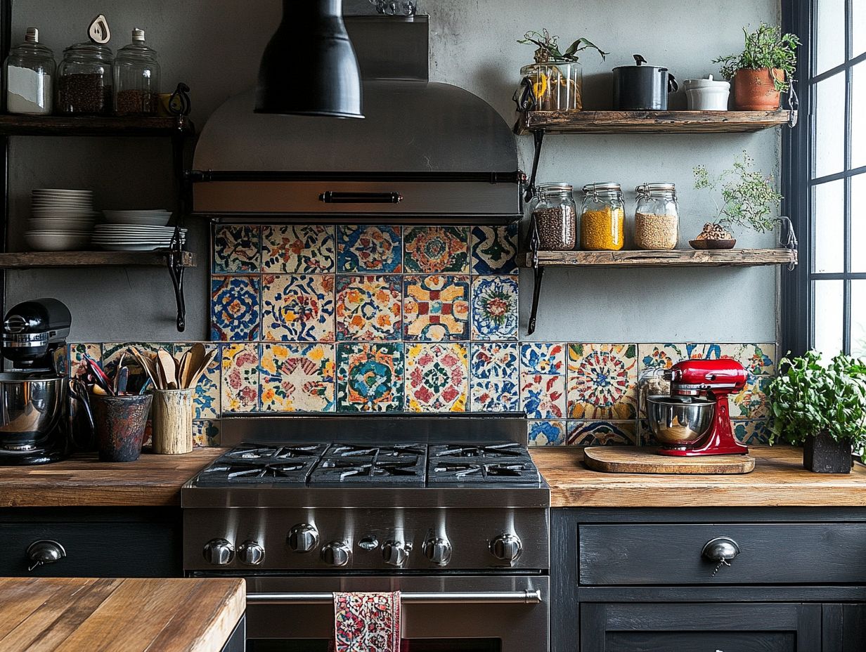 Creative DIY kitchen backsplash idea