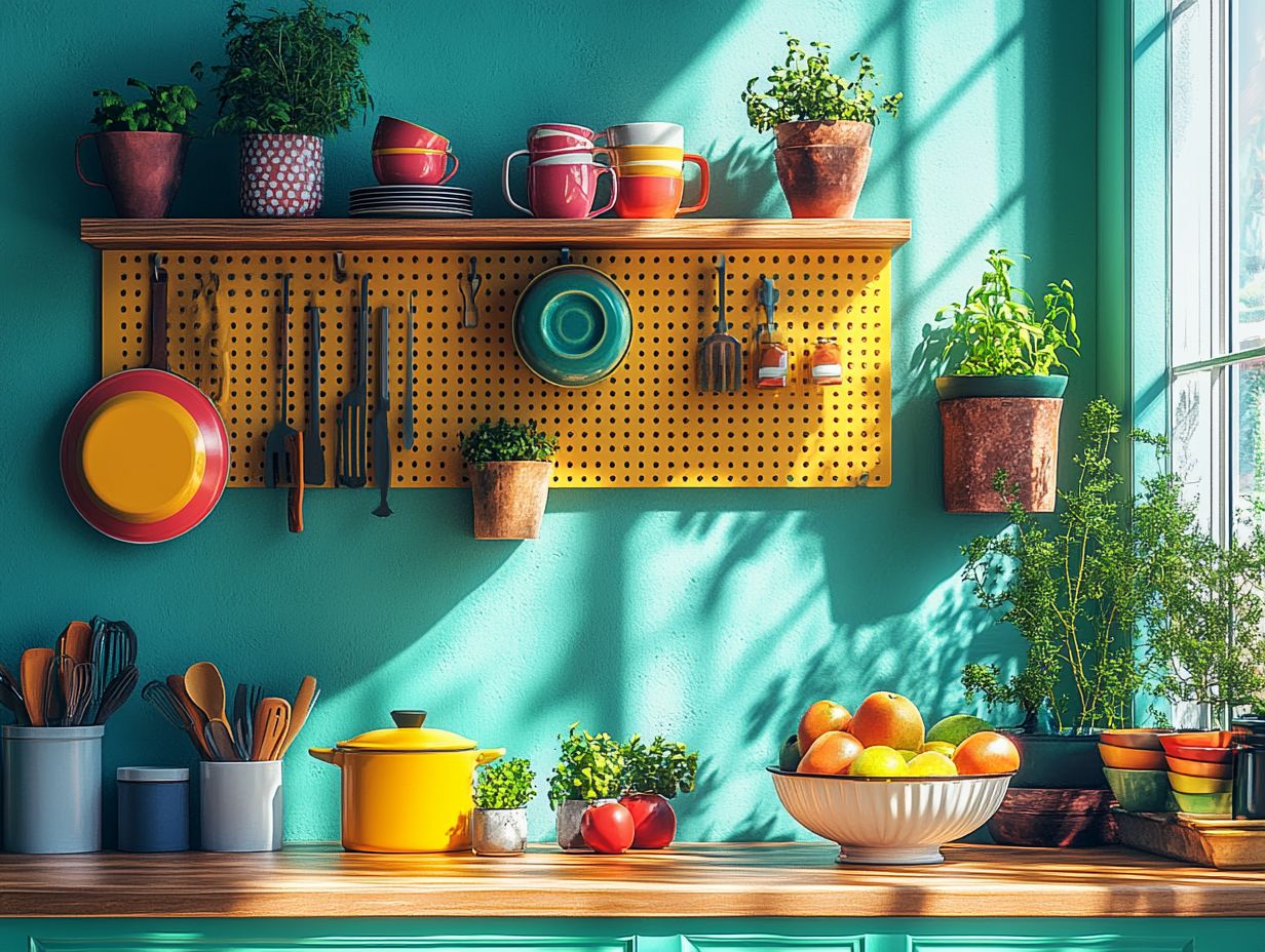 Key Takeaways: An example of creative kitchen organization.