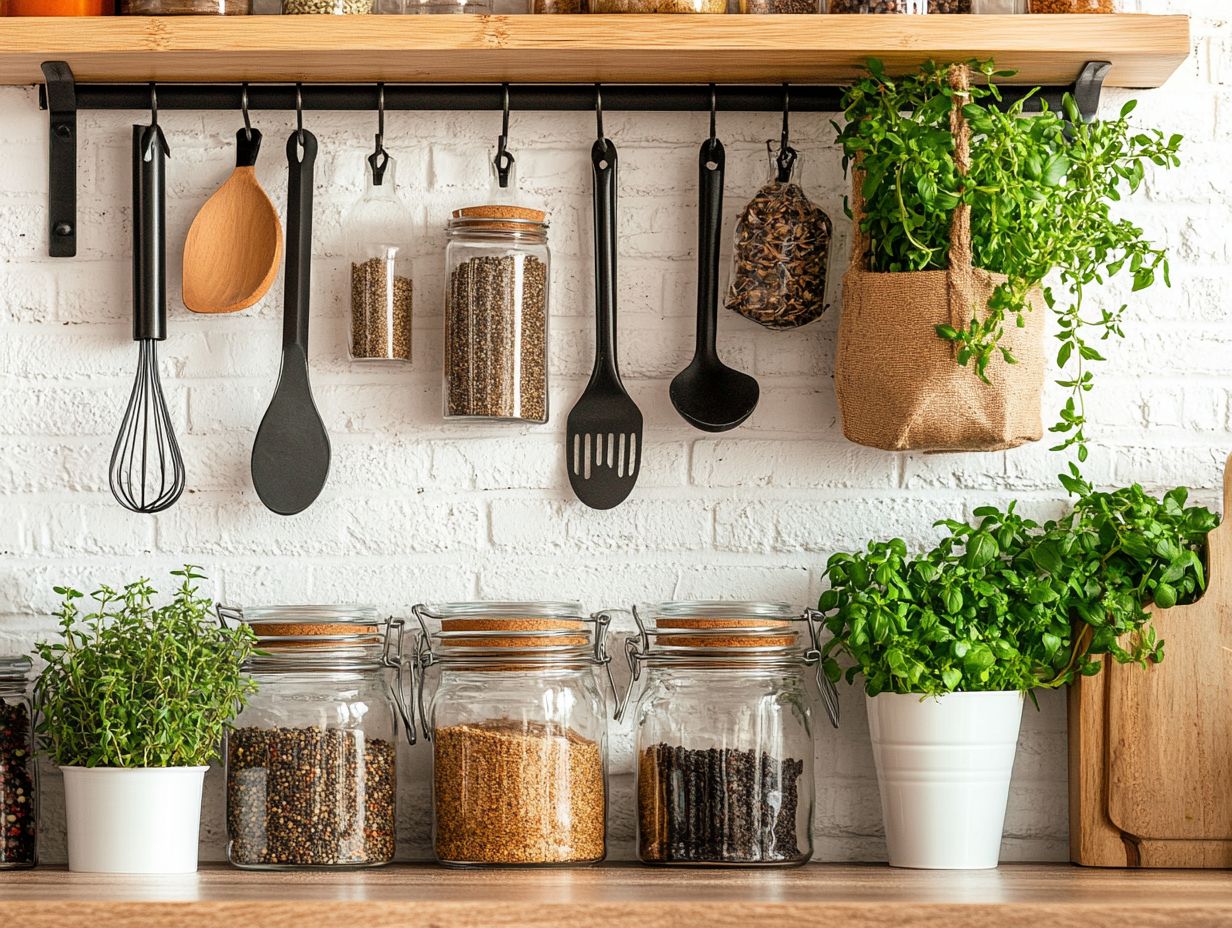 4. Install a Pegboard for Utensil Storage