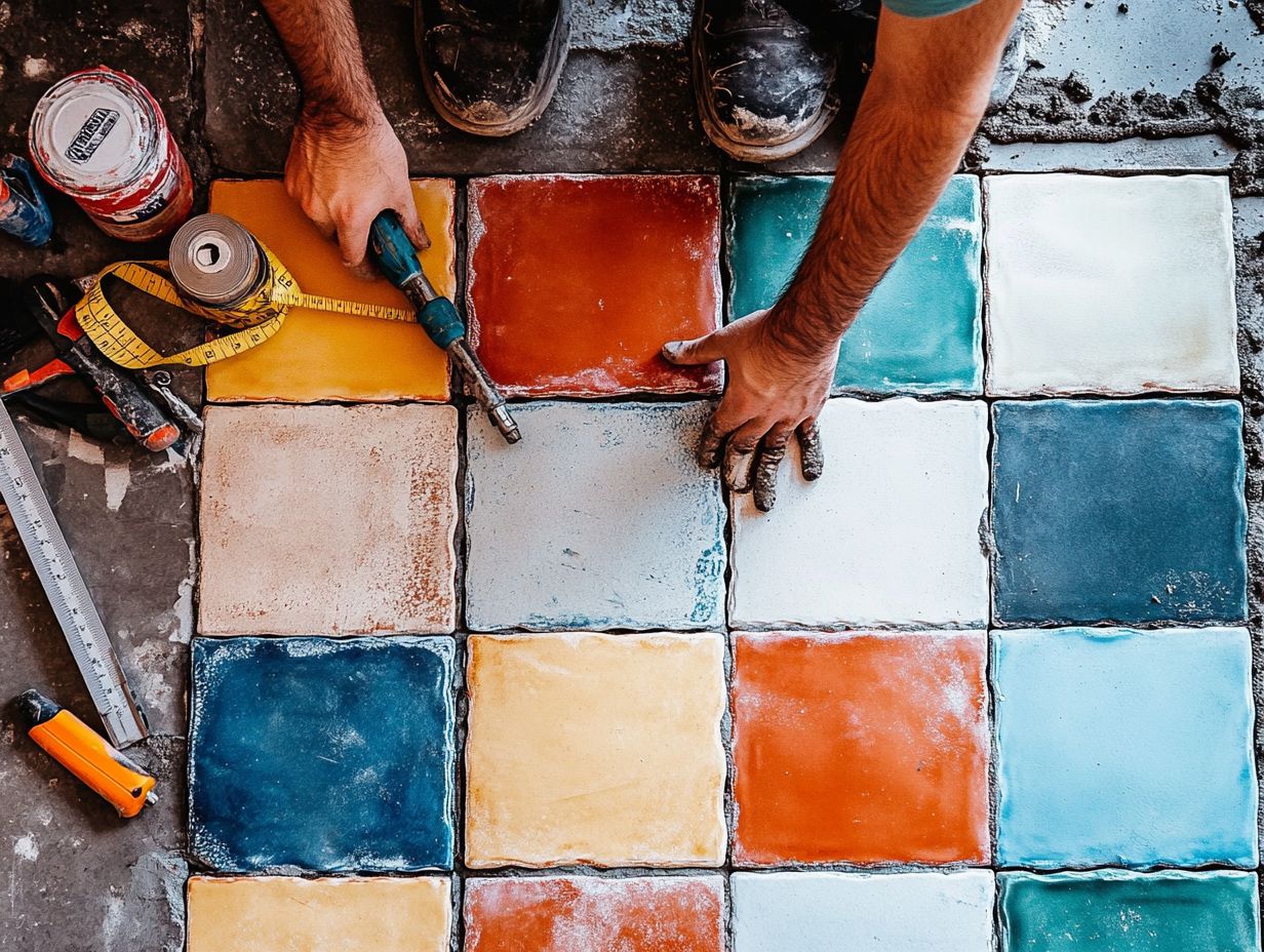 4. Cut and Lay the Tiles