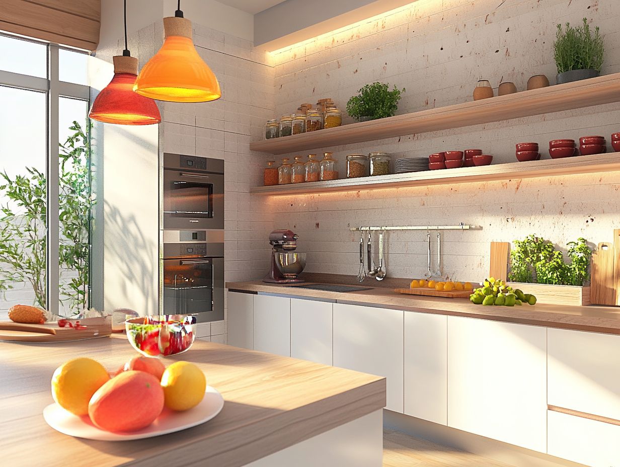 A modern kitchen design showcasing the latest trends.