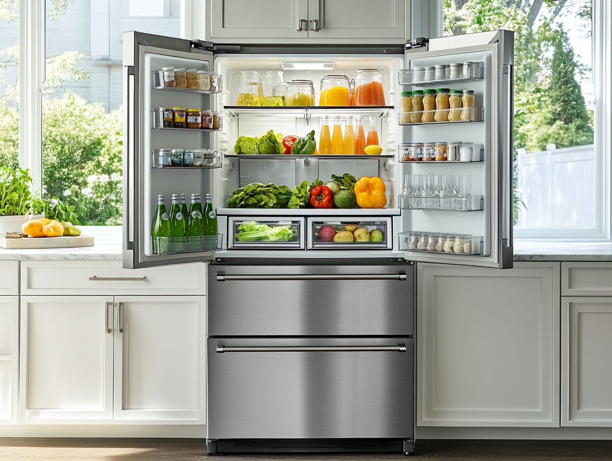 Explore the different types of refrigerators available, including French-door, side-by-side, top-freezer, and bottom-freezer designs.