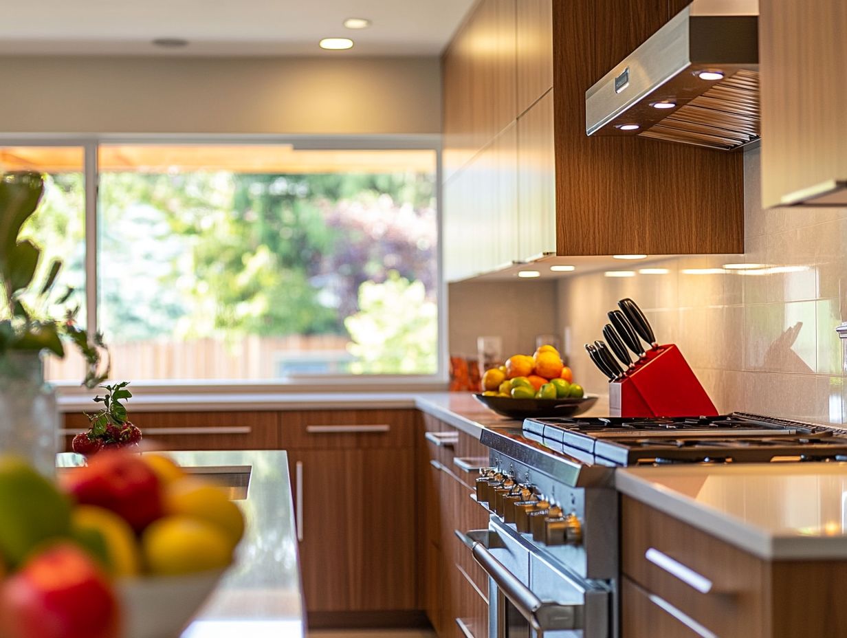 A modern kitchen showcasing the latest design trends