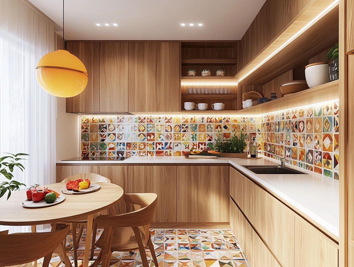 Image showing innovative space-saving tips for small kitchens