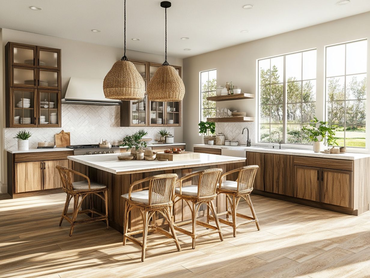 Key features of each kitchen layout