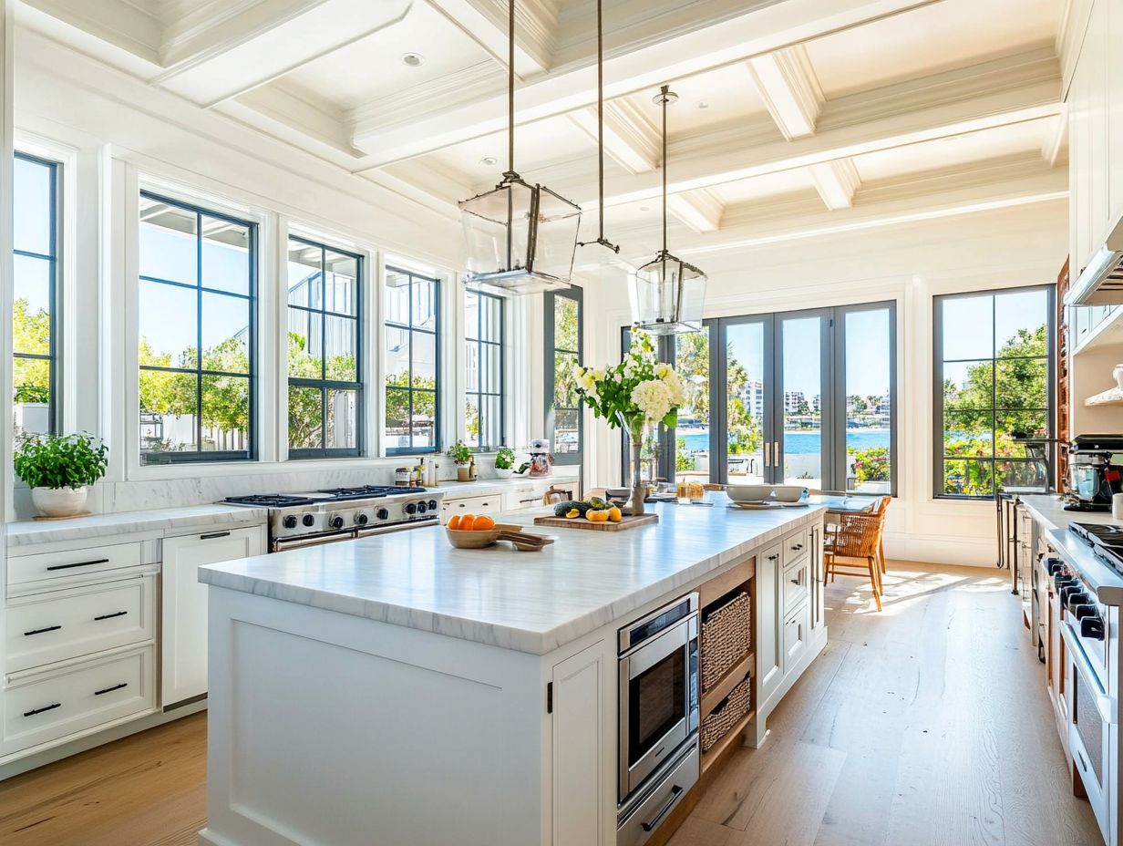 A beautiful kitchen layout suitable for recipe lovers