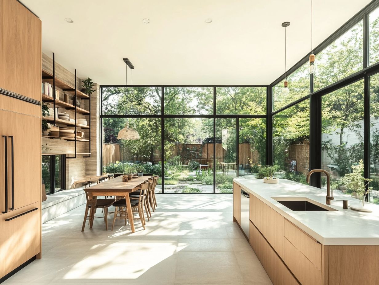 Galley Kitchen with a Skylight