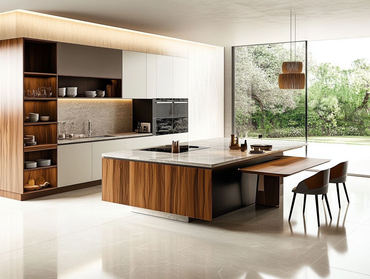 Image showing key takeaways for a multifunctional kitchen layout.