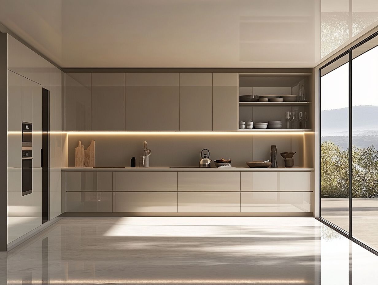 Pull-out shelves enhancing kitchen functionality