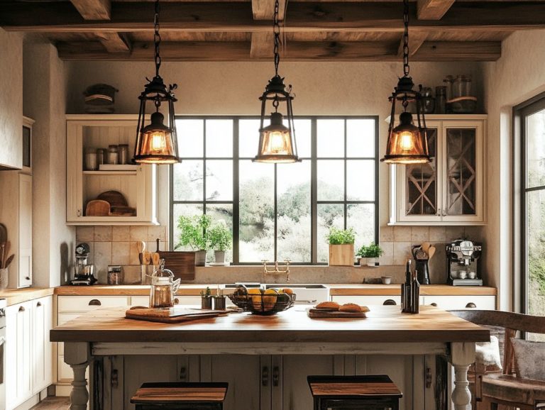 5 Rustic Lighting Ideas for Country Kitchens