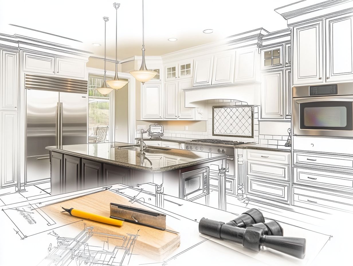 Visual representation of key takeaways for a kitchen remodel.