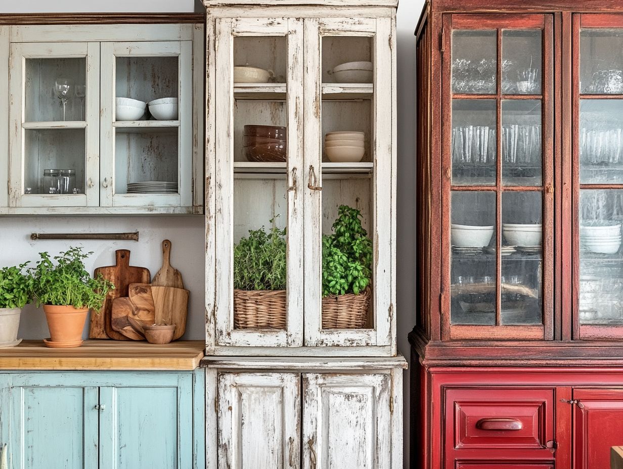 Vintage kitchen cabinet styles