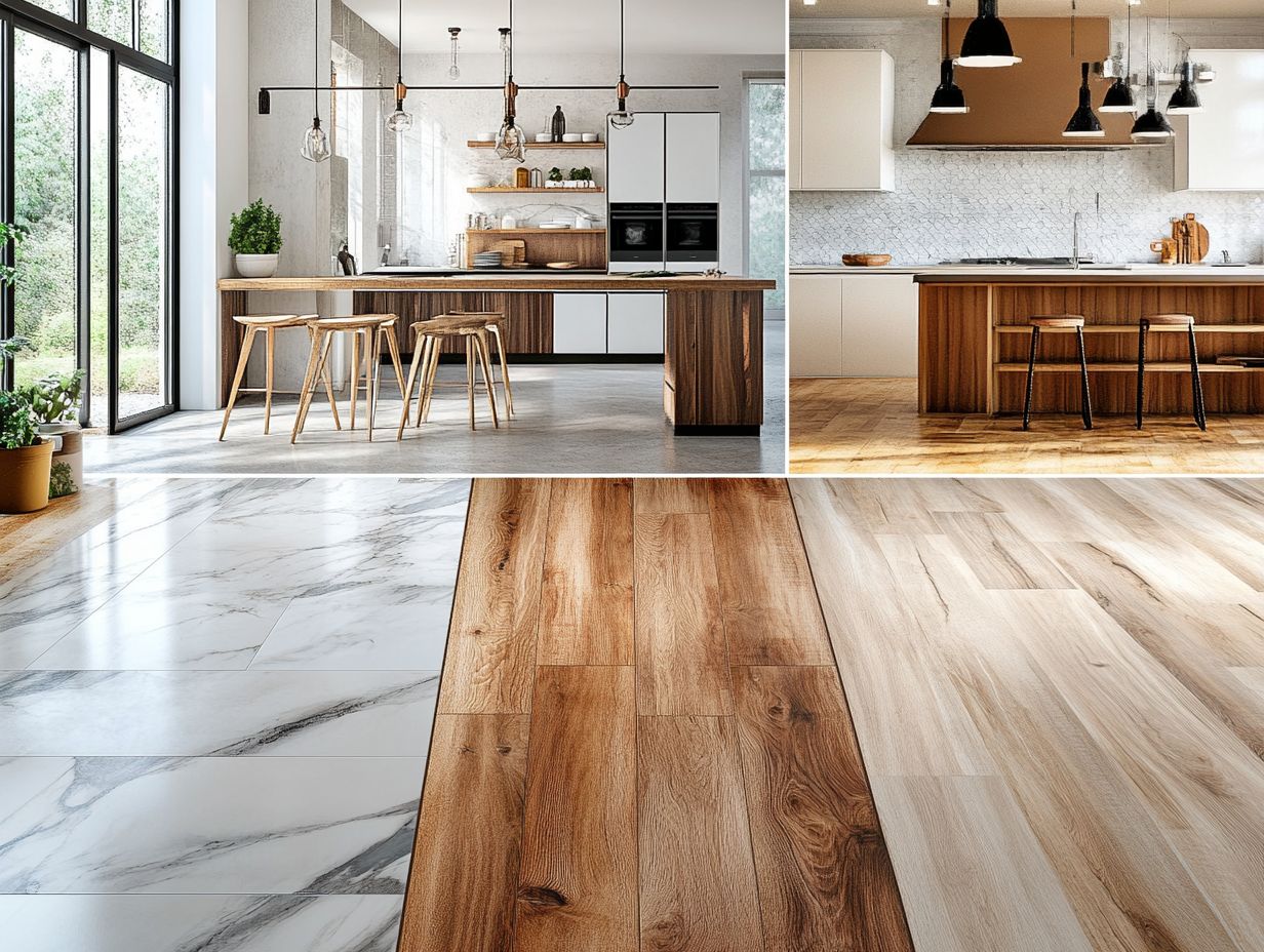 Various kitchen flooring styles