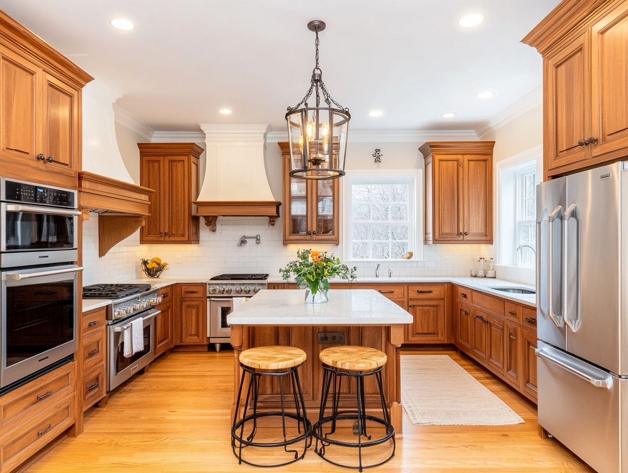 Beautiful vintage wall sconces adding charm to a kitchen