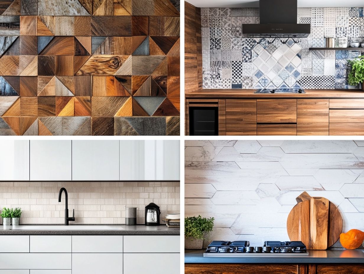 Visual representation of unique kitchen backsplash ideas.