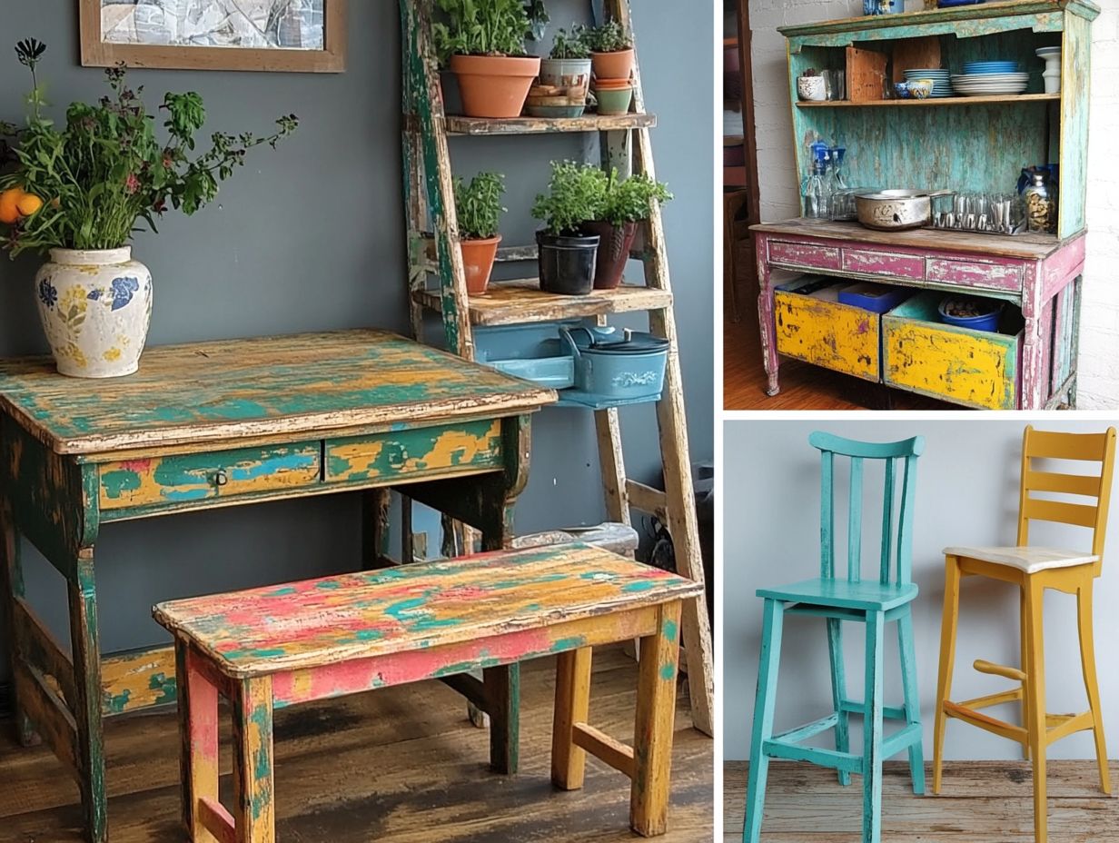 4. Transform an Old Table into a Kitchen Workstation