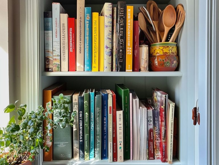 5 Ways to Use Cabinet Space for Cookbooks