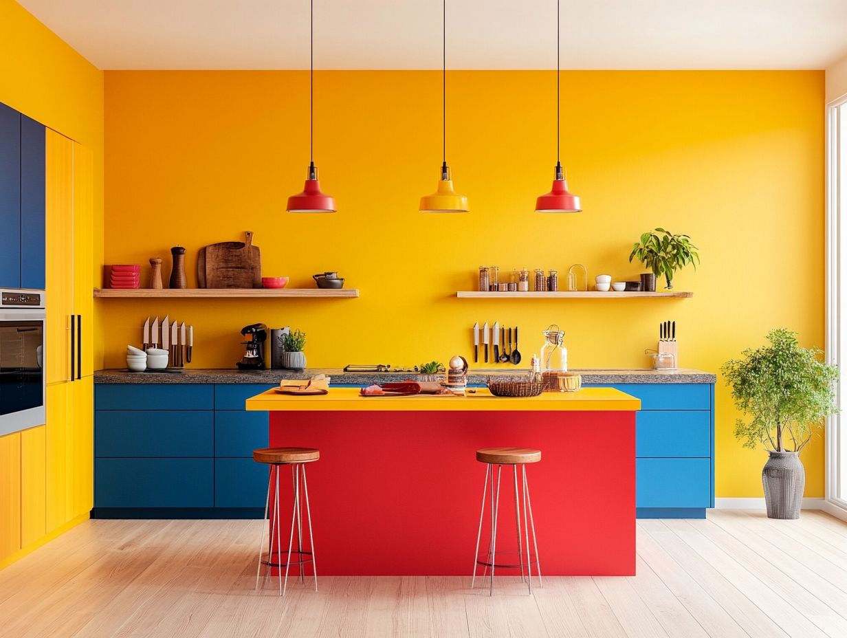 4. Use Colorful Lighting Fixtures