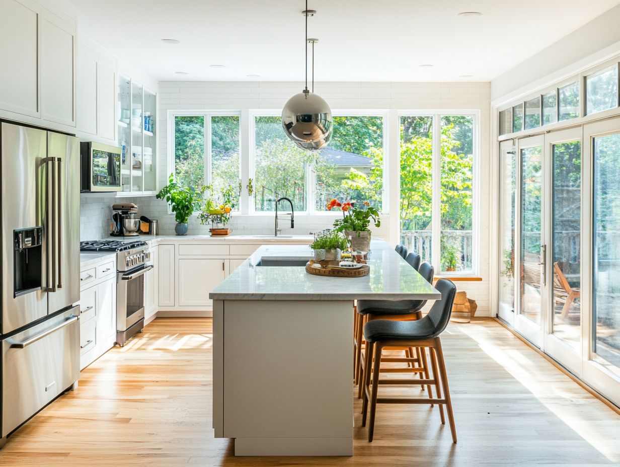 A well-designed kitchen with sufficient counter space