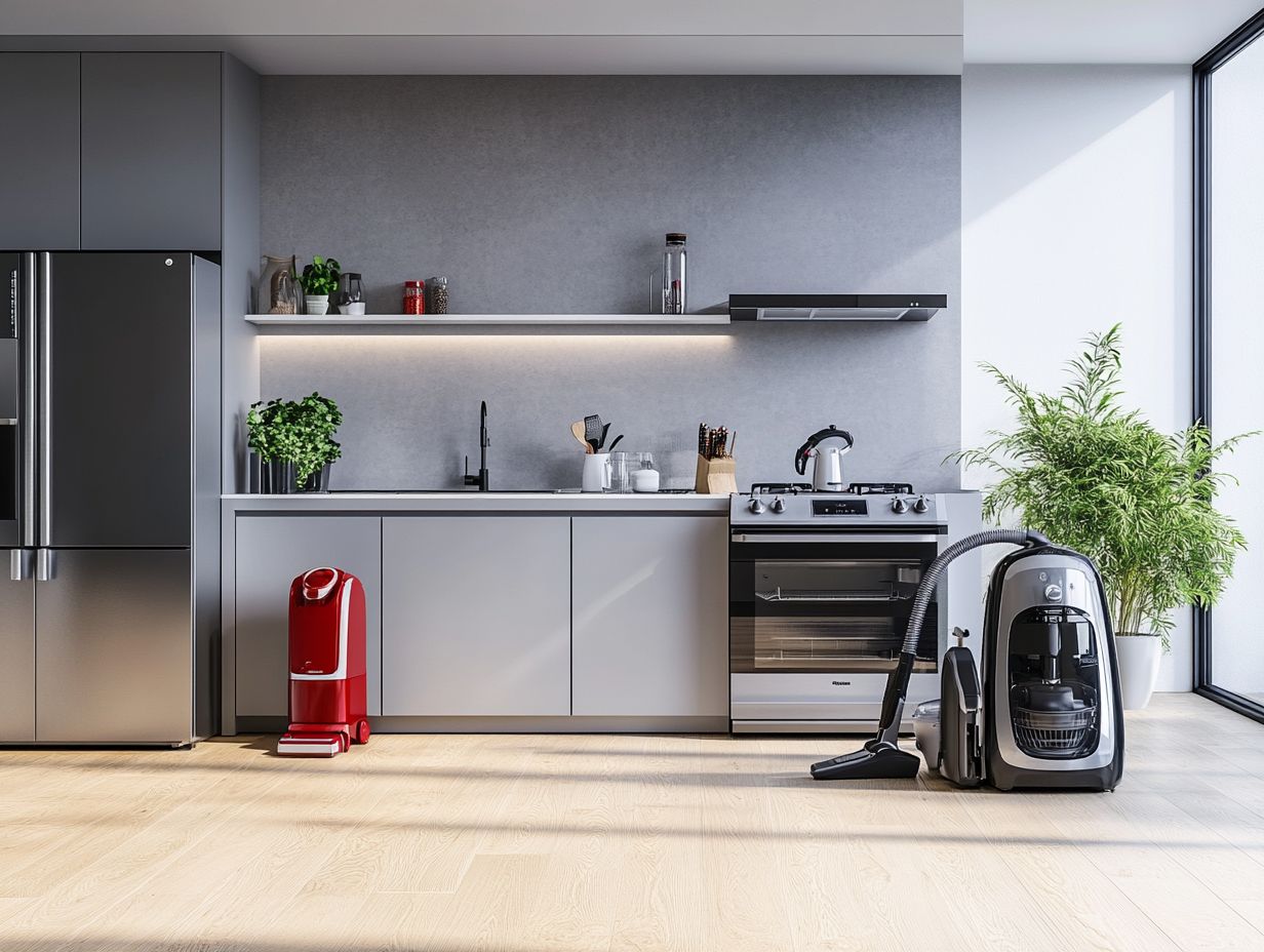 Illustration of Frequently Asked Questions regarding kitchen appliances