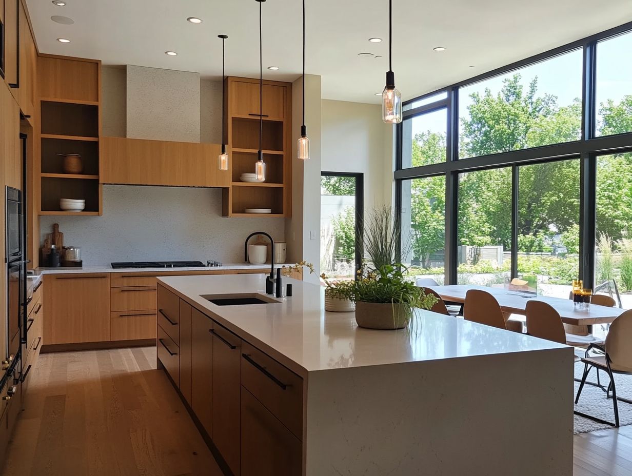 A well-organized galley kitchen layout with efficient storage solutions.