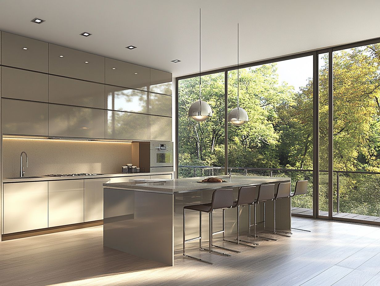 A beautifully designed kitchen layout showcasing efficiency and flow