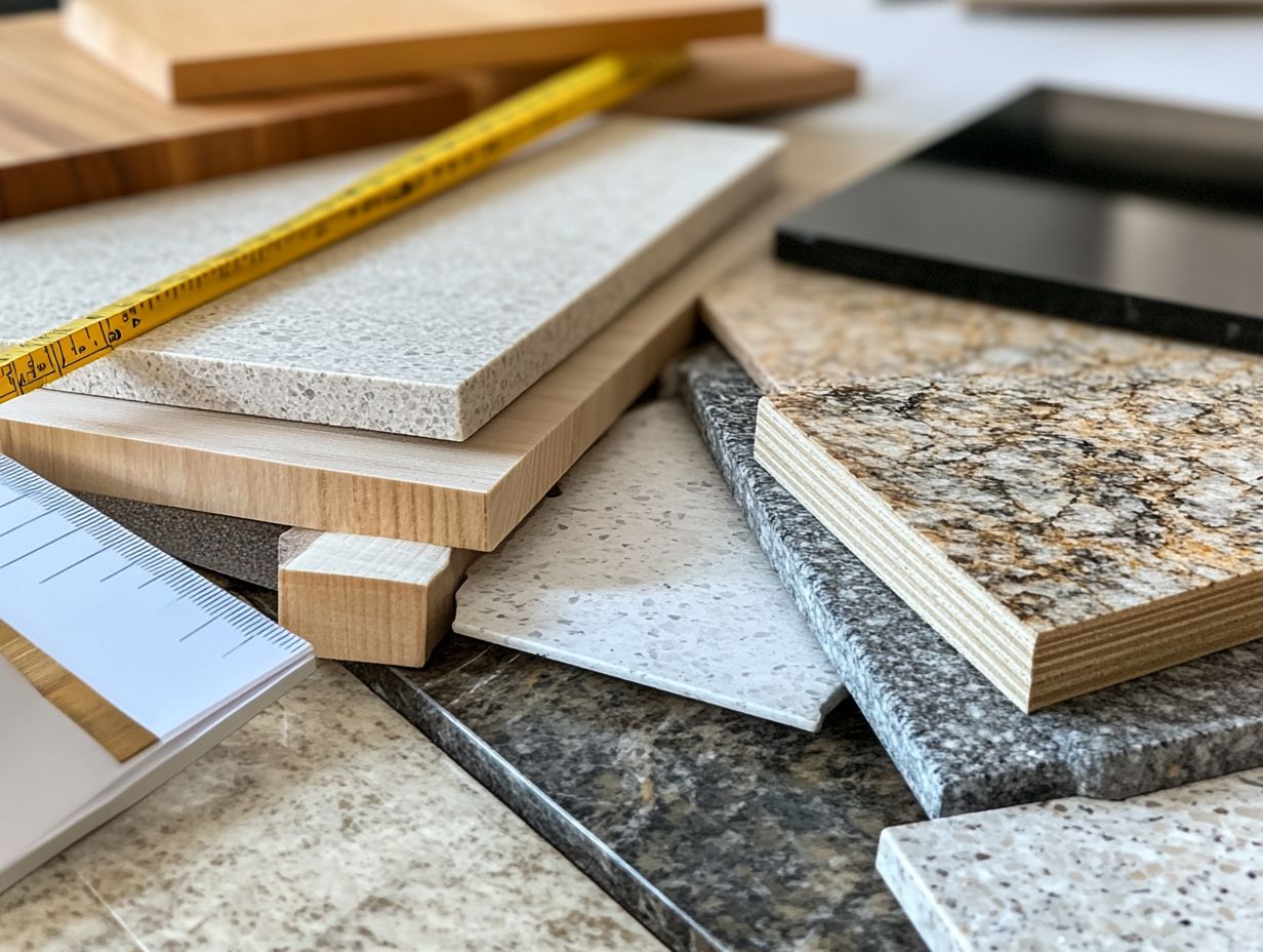 Beautiful quartz countertops in a modern kitchen.