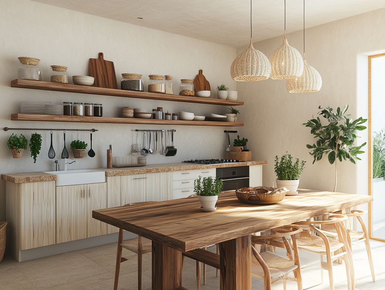 Una hermosa cocina que muestra proyectos de DIY