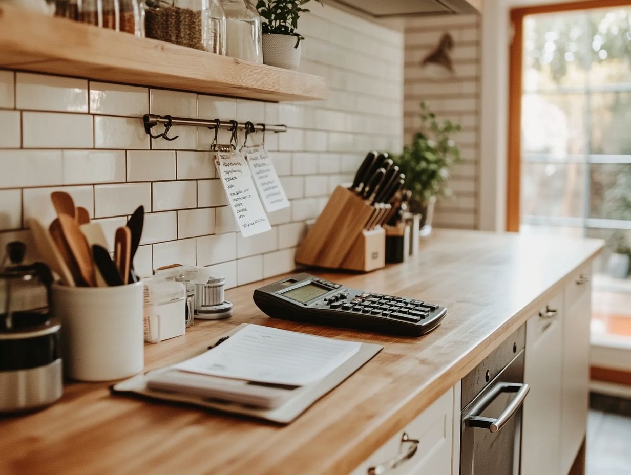 A kitchen with stylish, budget-friendly cabinets