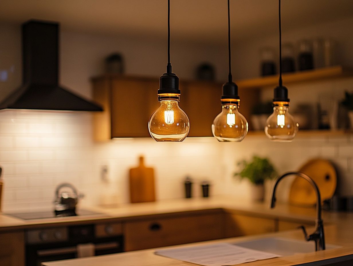 Image illustrating costs of kitchen lighting