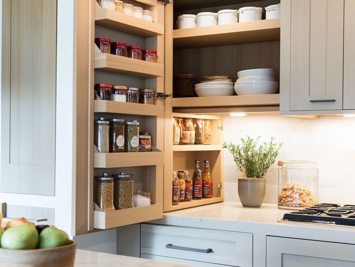 How can I make the most of vertical space in a small kitchen?