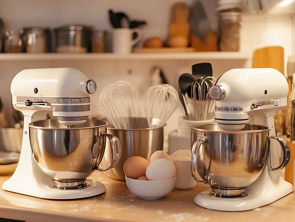 A visual guide to common mistakes people make when using kitchen mixers