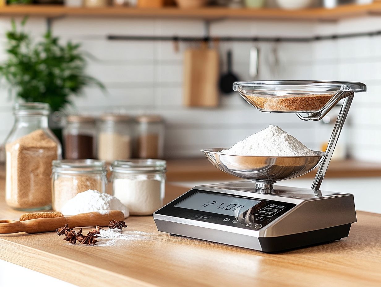 An image depicting common kitchen scales to choose from for precision cooking.