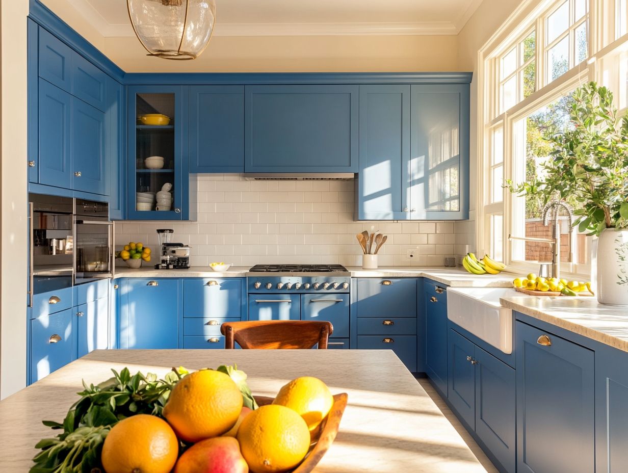 Image showing how to match kitchen cabinet colors.