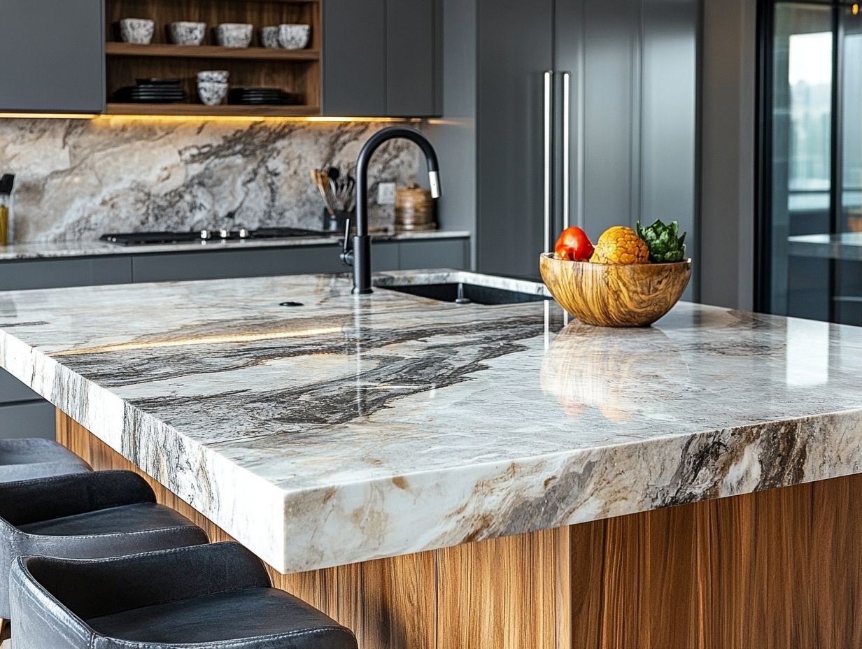 Kitchen countertop material factors