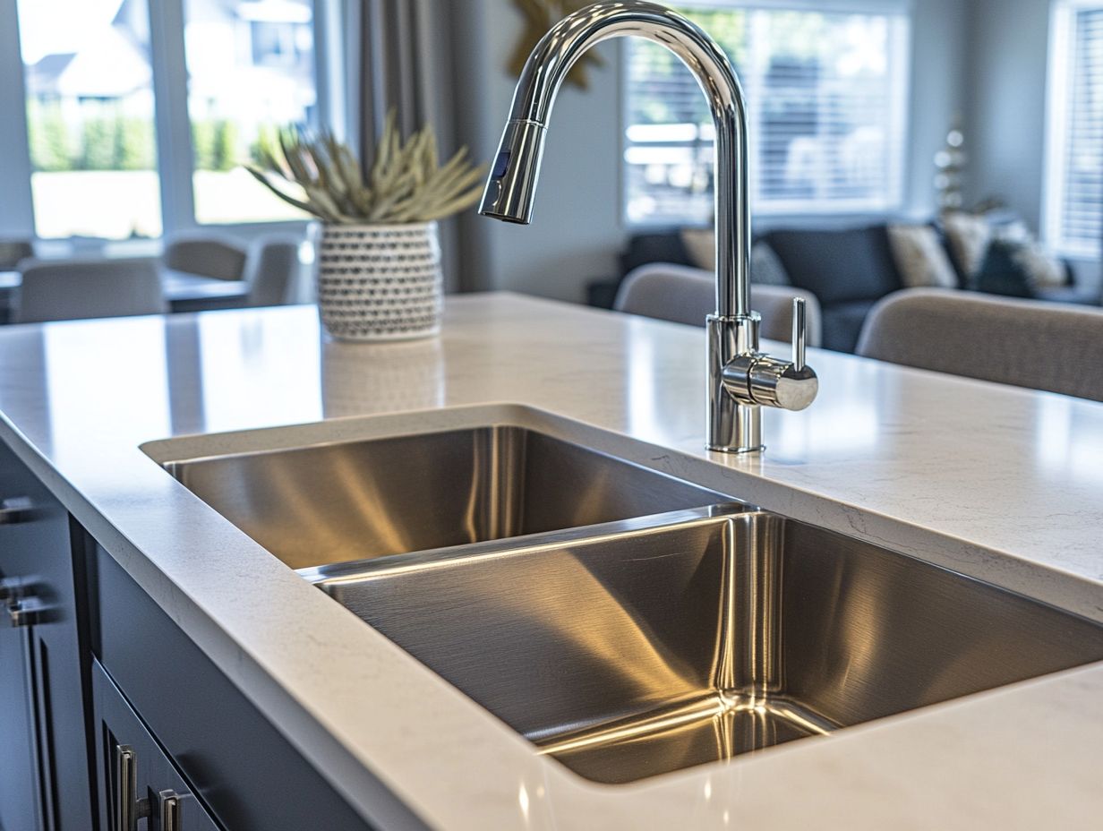 What are the different types of kitchen sinks?