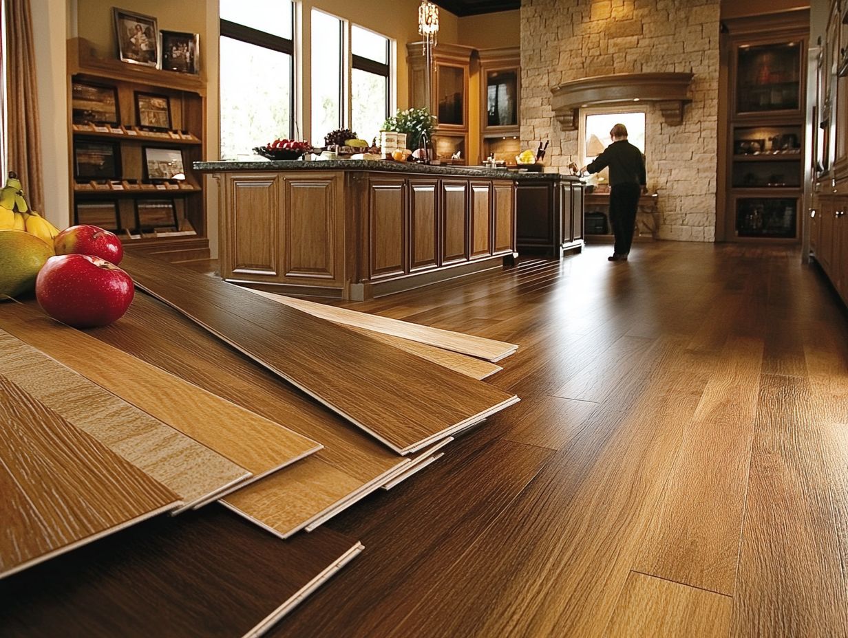 Illustration of commonly asked questions about kitchen flooring