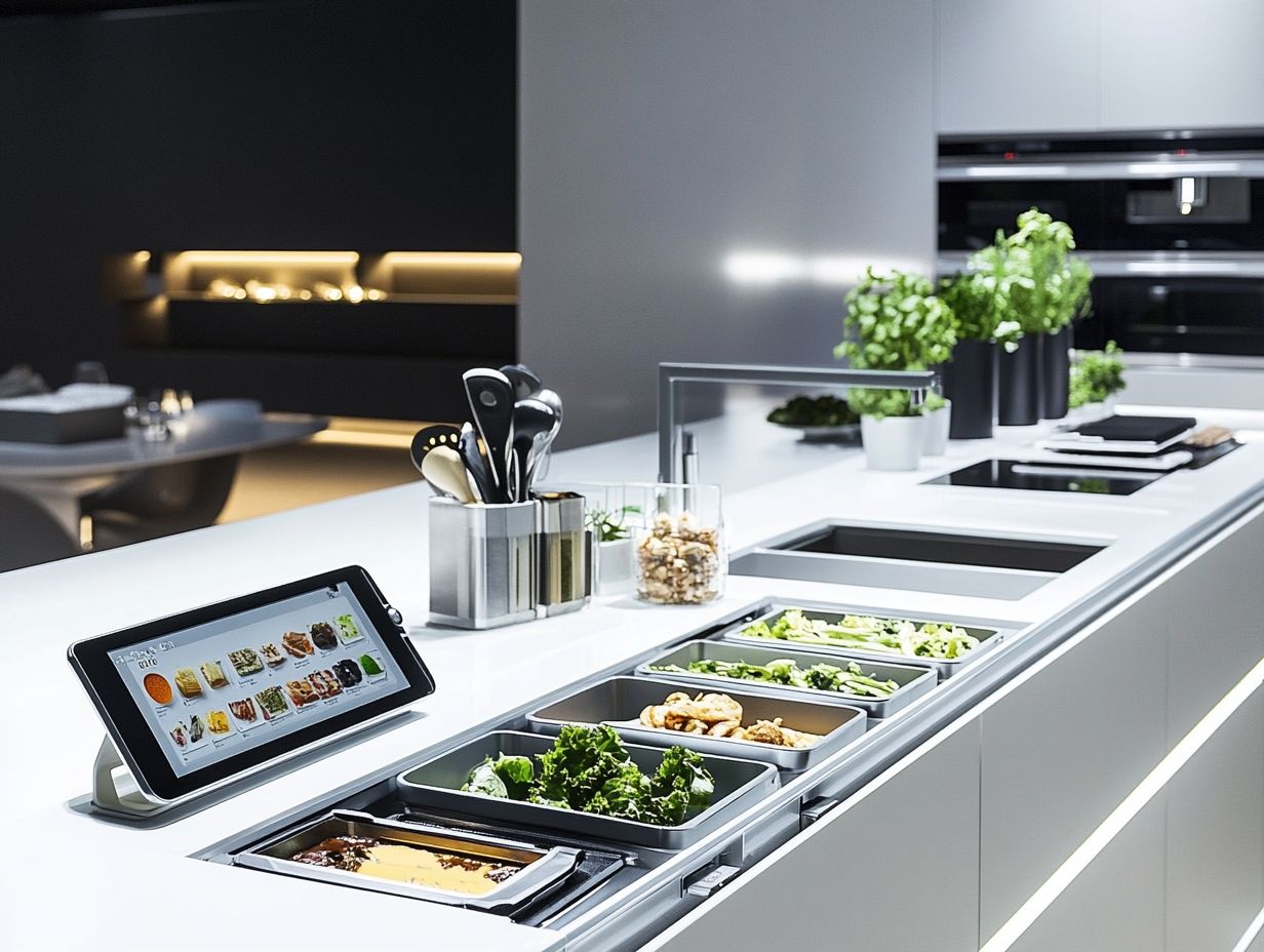 What are some key features of a smart kitchen layout?