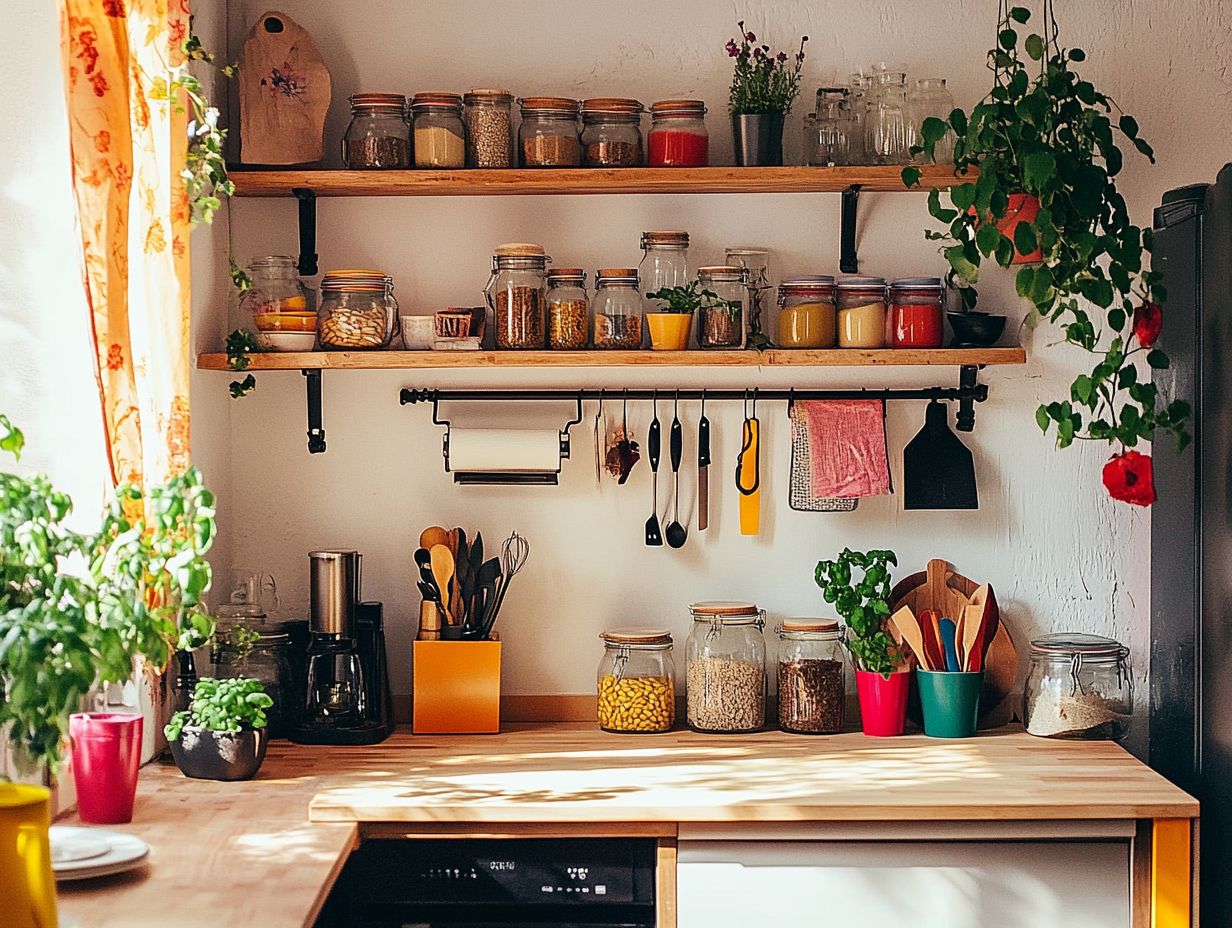 Creative DIY solutions for small kitchen spaces illustrated