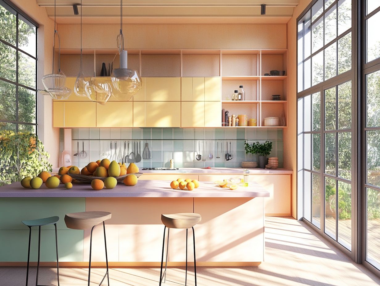 An organized kitchen with clever storage solutions to maximize space