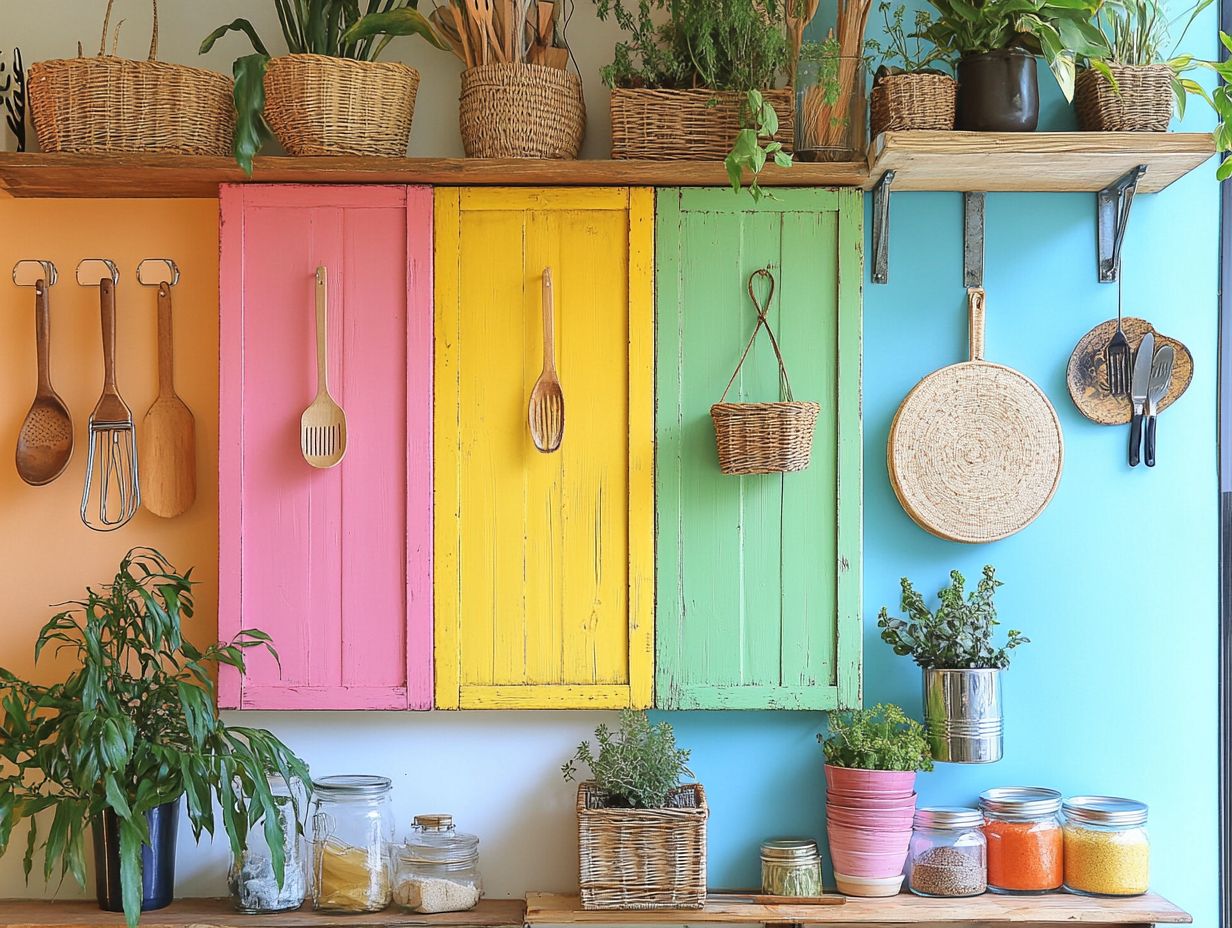 Creative ways to use cabinet doors for storage