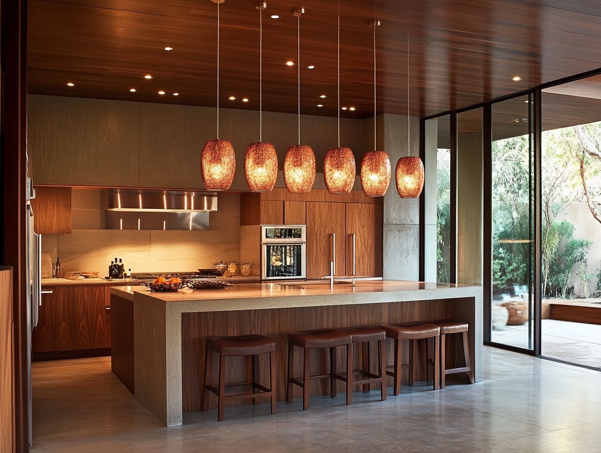 Illustration of creative kitchen lighting ideas