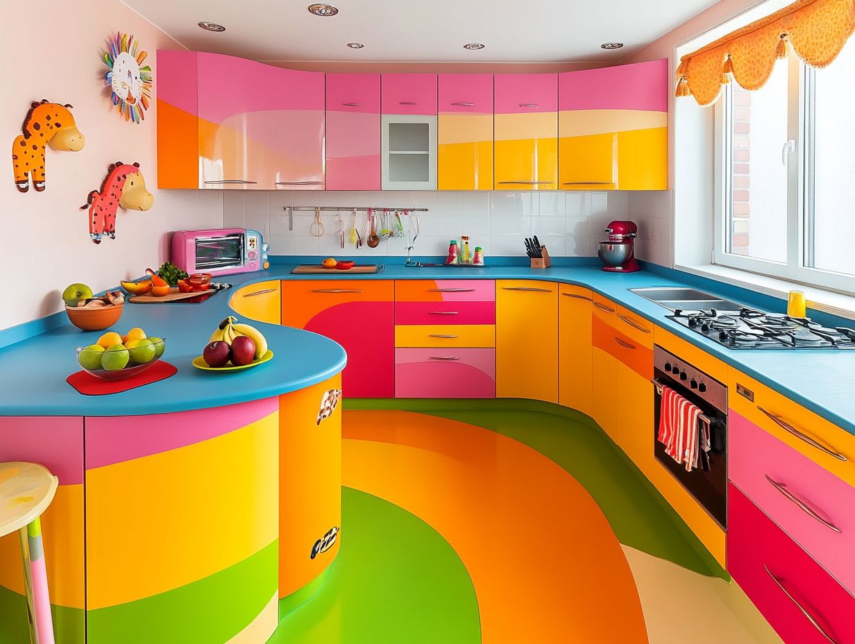 Colorful and Organized Kid-Friendly Kitchen Storage Solutions