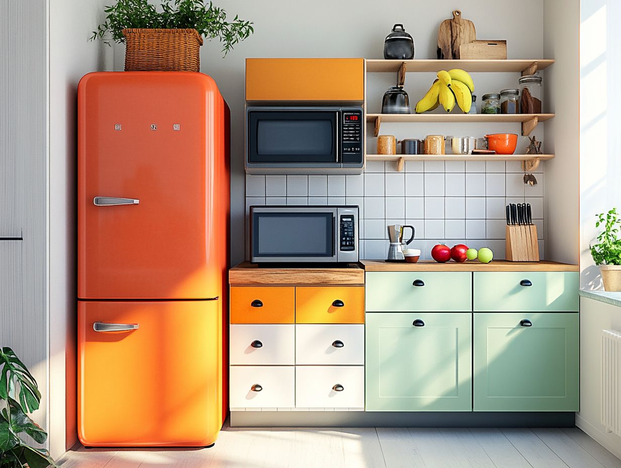 DIY kitchen island made from old cabinets, showcasing creative use of space